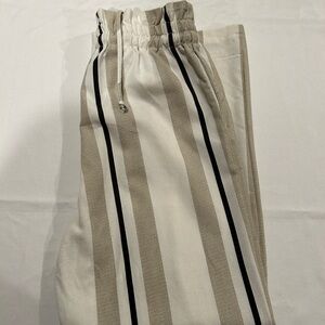 Striped Beige and Black Pants